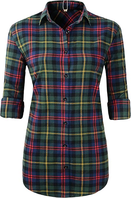 Phorecys Mädchen Flanellhemd - Buffalo Karo Langarm 2T-10 Jahre