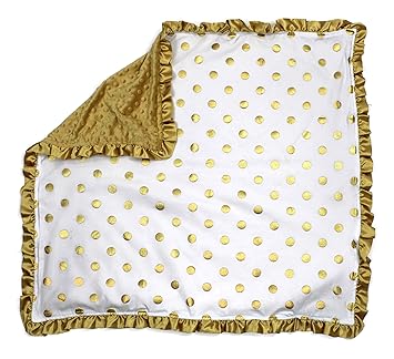 gold baby blanket