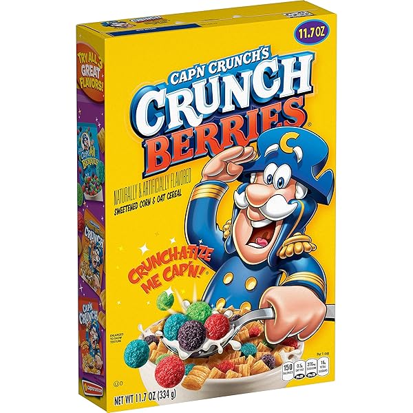 QUAKER CAPTAIN CRUNCHBERRIES CEREAL, 11.7 OZ