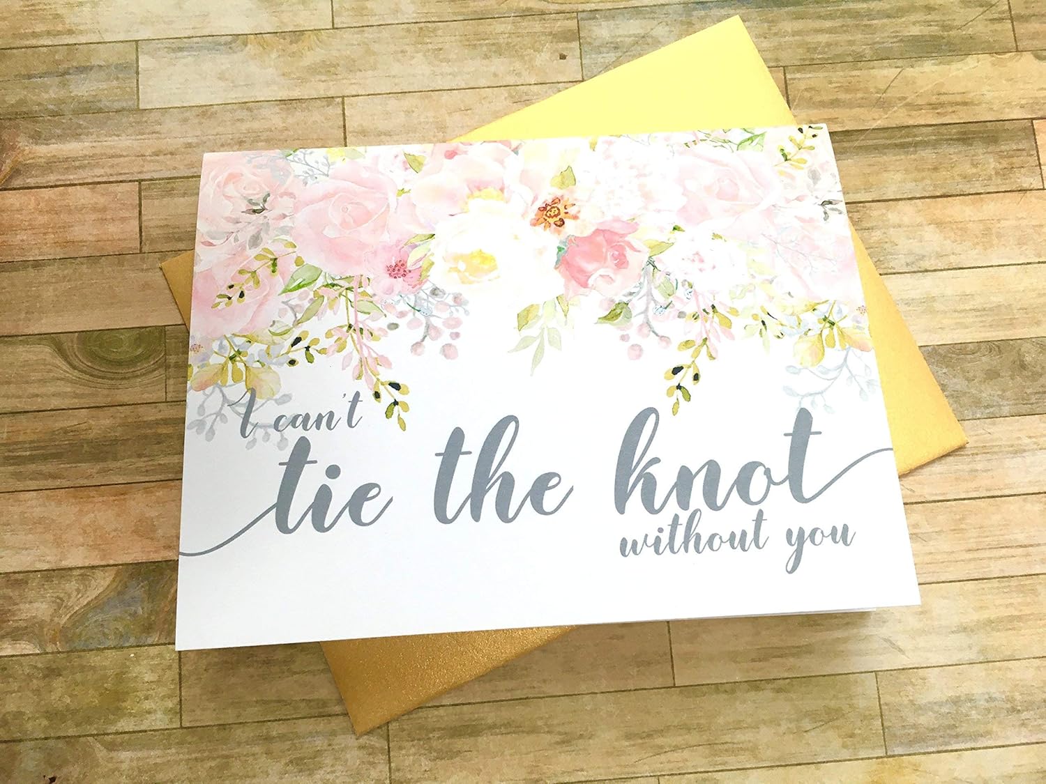 I Can't Tie the Knot Without You Bridesmaid Proposal Card