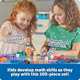 Learning Resources MathLink Cubes 100 Pieces Ages 5+ Counting Blocks Addition view 2