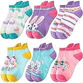 Anlisim Kids Girls Toddler Unicorn Ankle No Show Socks Fashion Novelty Cotton Silly Socks 6 Pairs