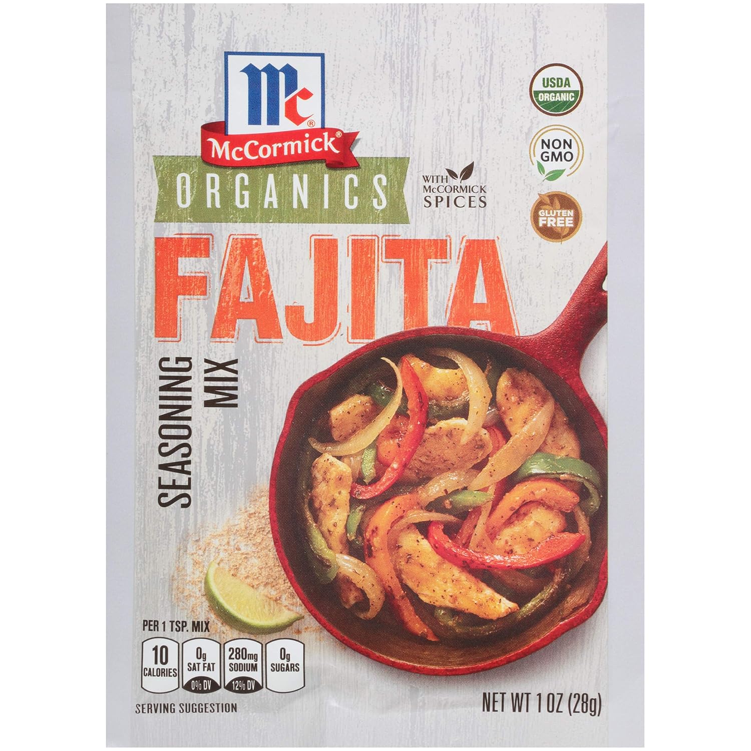 McCormick Organic Fajita Seasoning Mix, 1 oz