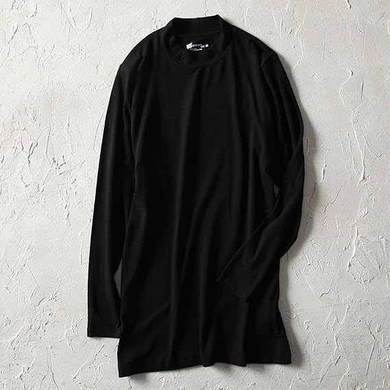 Amazon Co Jp Hanes ヘインズ エクストラサーモ9分袖モックネック メンズ 服 ファッション小物