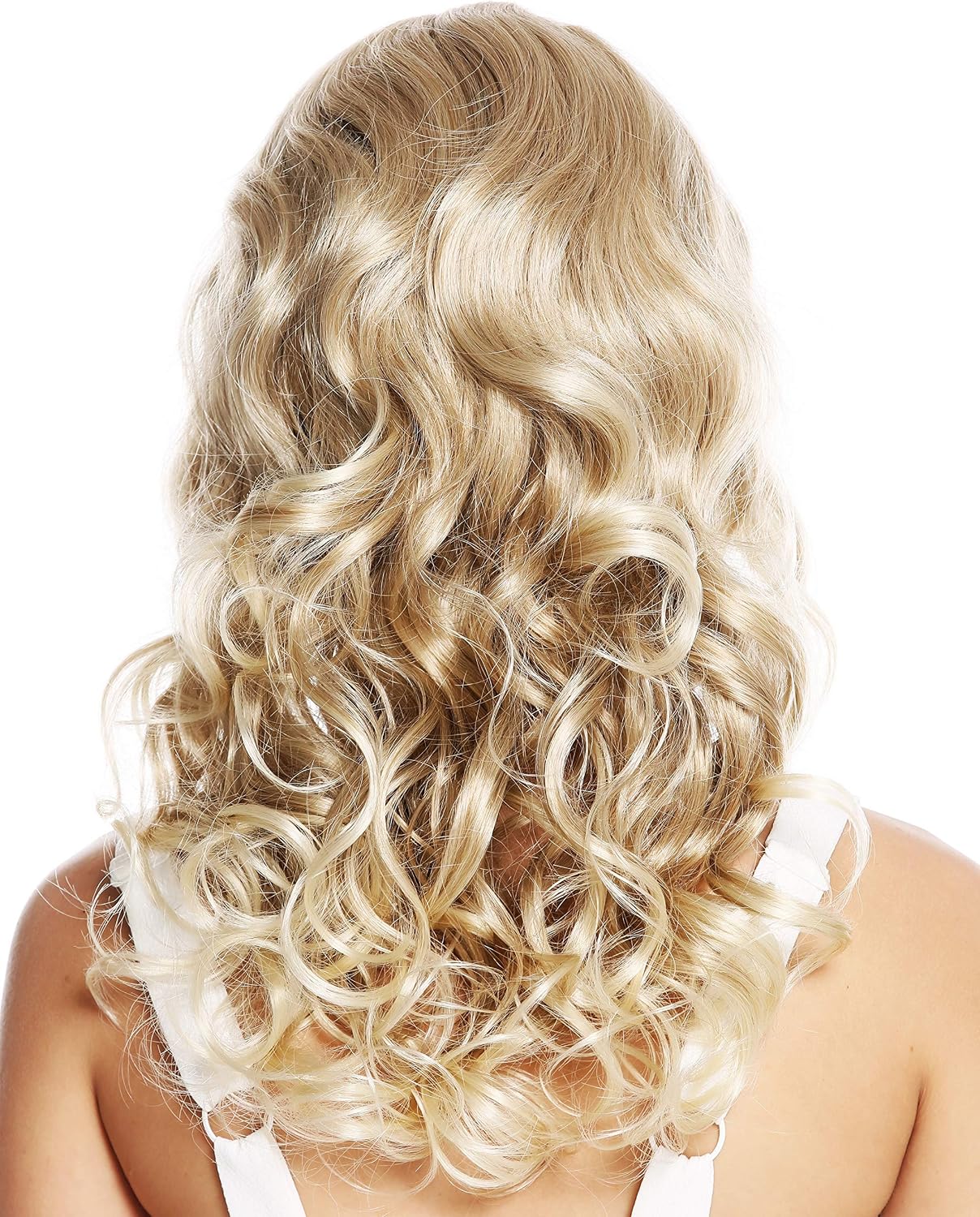 WIG ME UP - VK-46-15-T613 quality women's wig long curls classy noble curled diva blonde platinum highlights tips - Image 5
