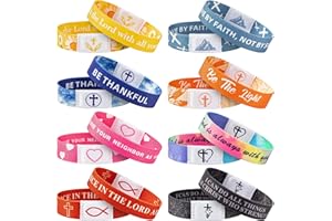 EYxsaxenk NFC Bible Verse Bracelet Religious Daily Bible Verse Nfc Bracelets Inspirational Christian Friendship Accessory Men Women Teen Birthday Jewelry Gift Party Supplies