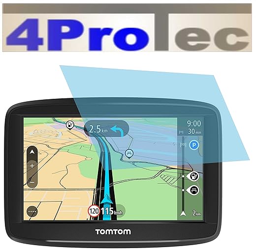 2x Crystal clear klar Schutzfolie für TomTom Start 52 Europe Premium Displayschutzfolie Bildschirmschutzfolie Schutzhülle Dis