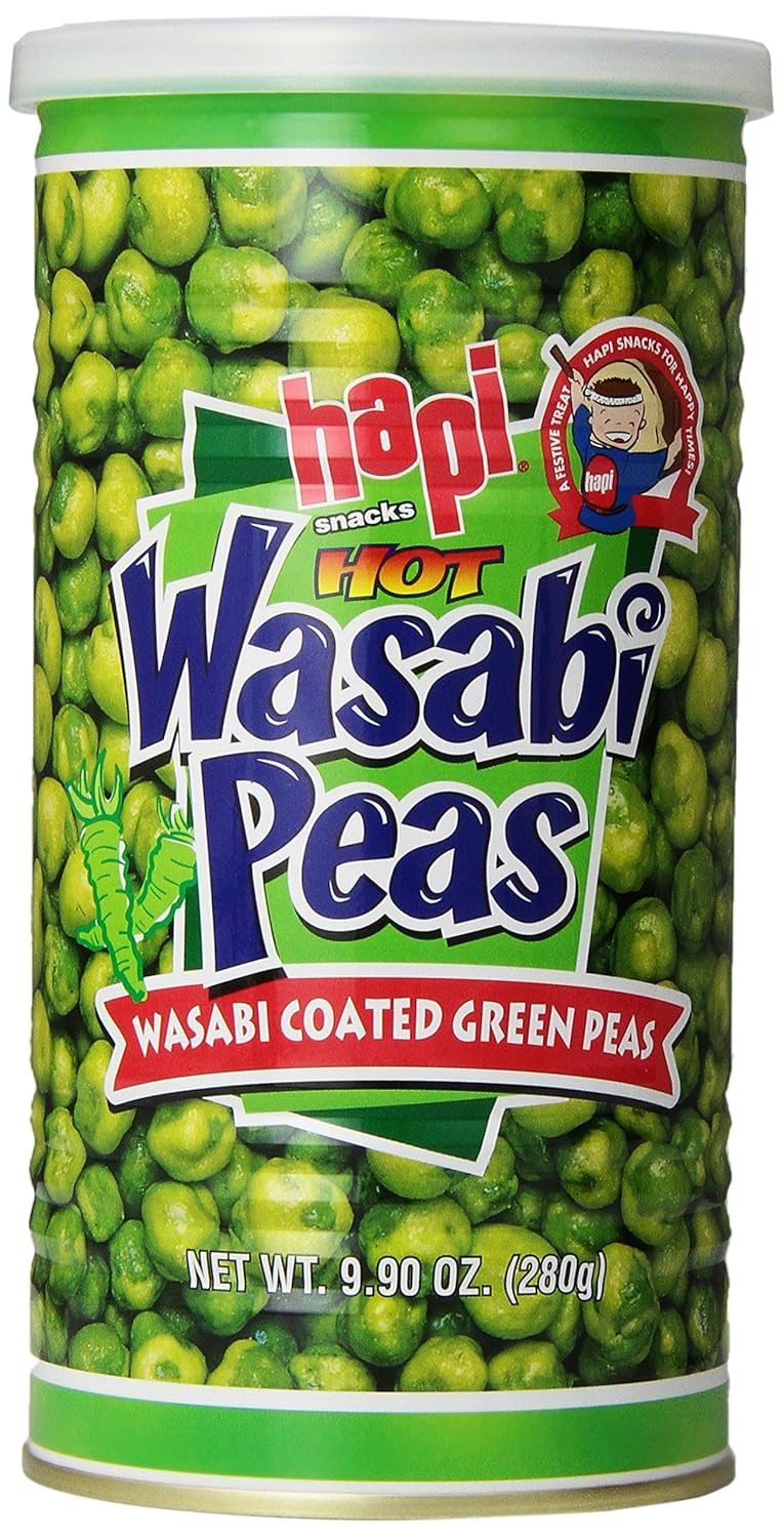 Hapi Hot Wasabi Peas (wasabi recubiertos guisantes verdes) 280G Amazon