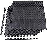 Elevon Puzzle Exercise Gym Flooring Mat, 1" Thick