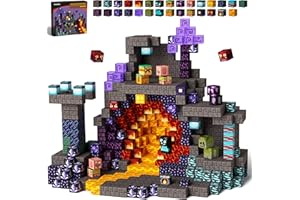 GobiDex 100PCS Magnetic Building Blocks Game-Based Build Magwonder Cave World with Magnet Construction Toys STEM Sensory Gift for Boys Girls Birthday