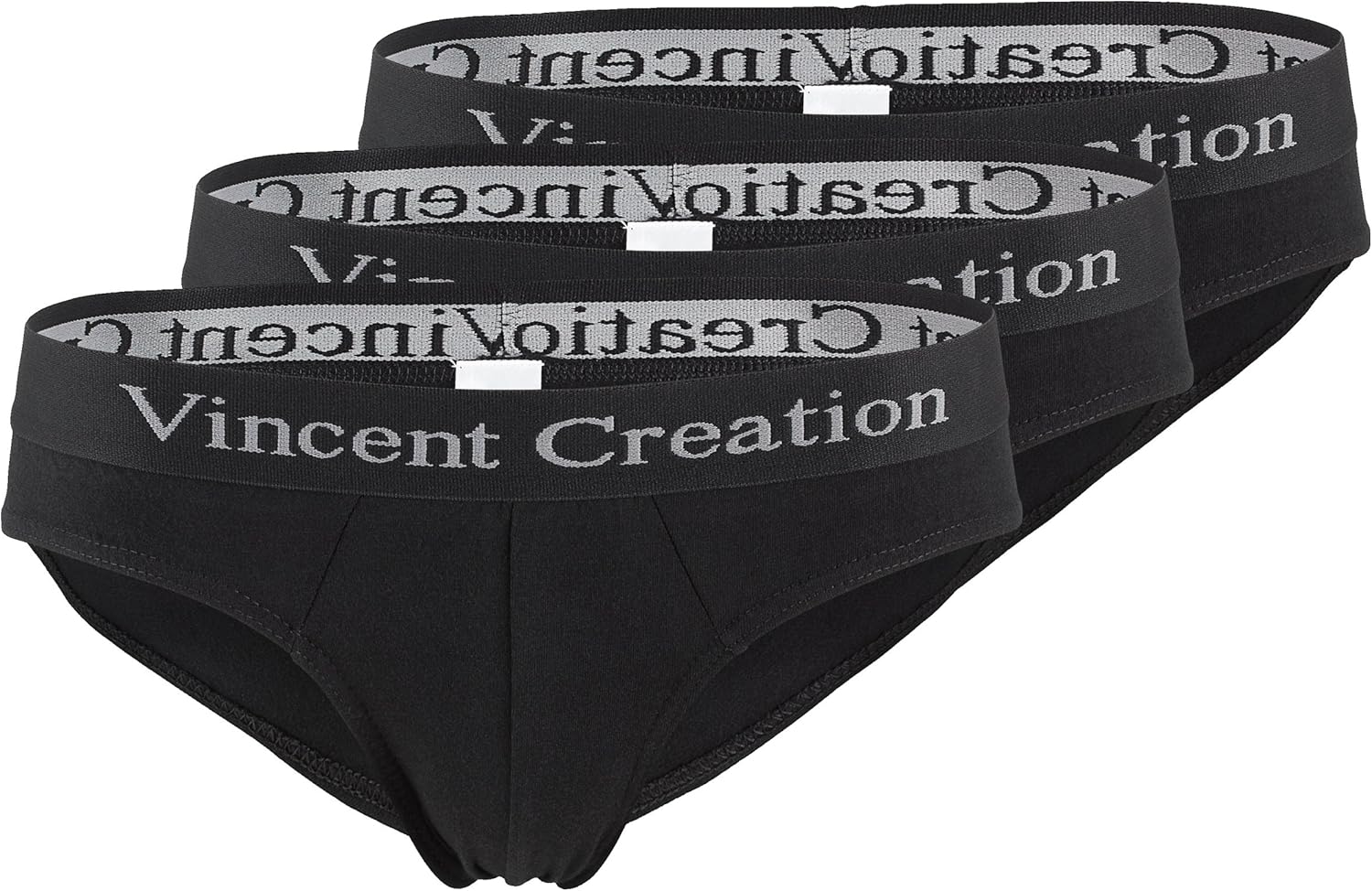 6 er Pack Herren Sport SlipSlips Schwarz, Unterhosen Baumwolle mit