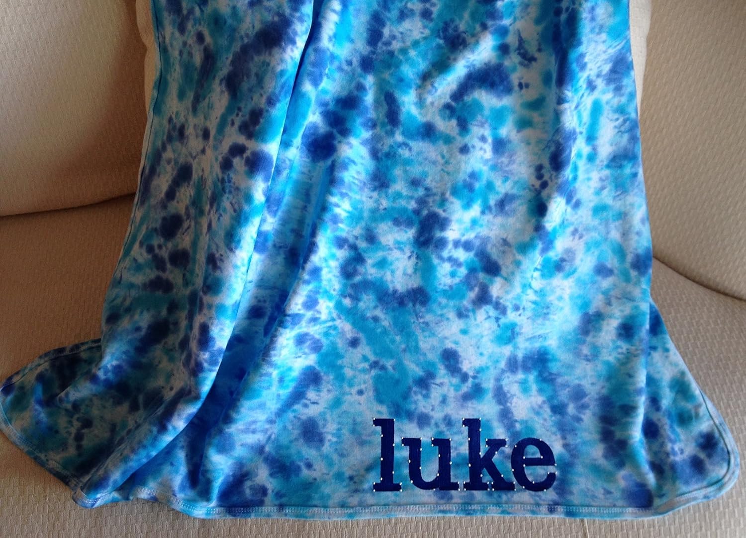tie dye baby blanket