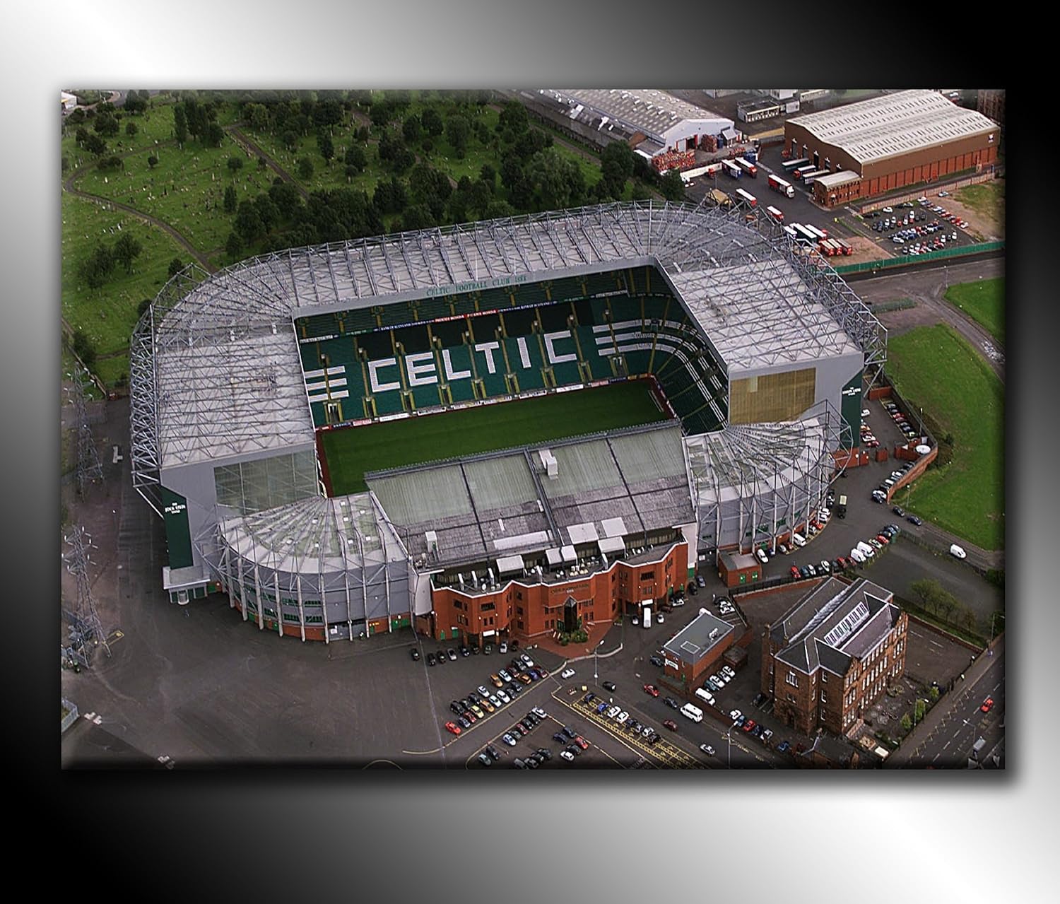 Celtic Park Stadium Celtic Football Club Canvas Print Picture 30 x 20