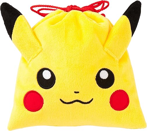 Amazon ポケモンセンターオリジナル ふわふわフェイス巾着 ピカチュウ おもちゃ雑貨 おもちゃ