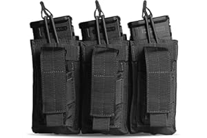 Tacticon K1 K2 K3 BattlePouch | Rifle & Pistol Mag Pouch | Disabled Combat Veteran Owned Company | Molle Single Double Triple Rifle Magazine Holster Pouches for Ammo | Tactical Bag Accessories Holder