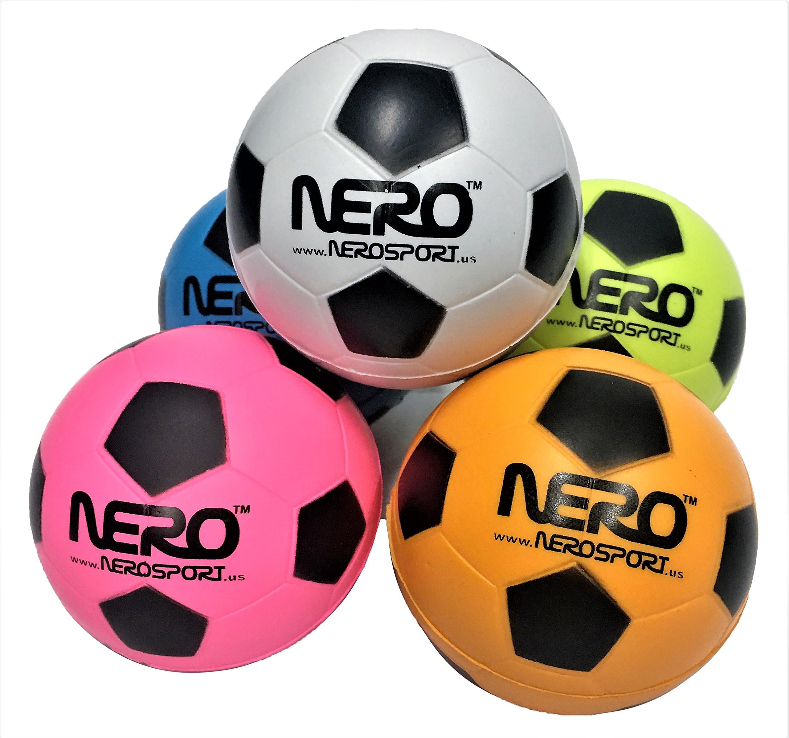 Nero NS-RS High Bounce Rubber Soccer Futbol Toy Ball 2.5 inch Skills Development Toy Great For the Streets Park Back Yard Agility Ball Bulk Price Birthdays Gifts Summer Ball