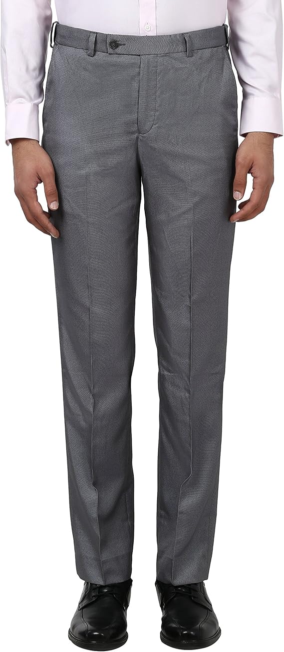 Buy Park Avenue Men's Slim Fit Formal Trousers (PMTX05201-G4_Medium Grey_92) at Amazon.in