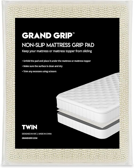 Grand Grip NonSlip Mattress Grip Pad Keeps Mattresses