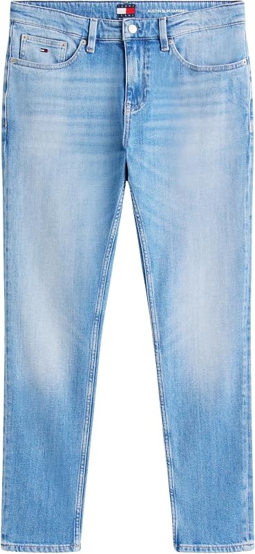 Herren Jeans Hose Austin Slim Tapered Fit, Blau (Denim Medium), 30W/34L