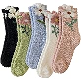 Velice Womens Fuzzy Socks Soft Cozy Fluffy Slipper Winter Thick Warm Plush Sleeping Christmas Socks