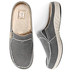 Mens Slippers with Arch Support, Canvas House