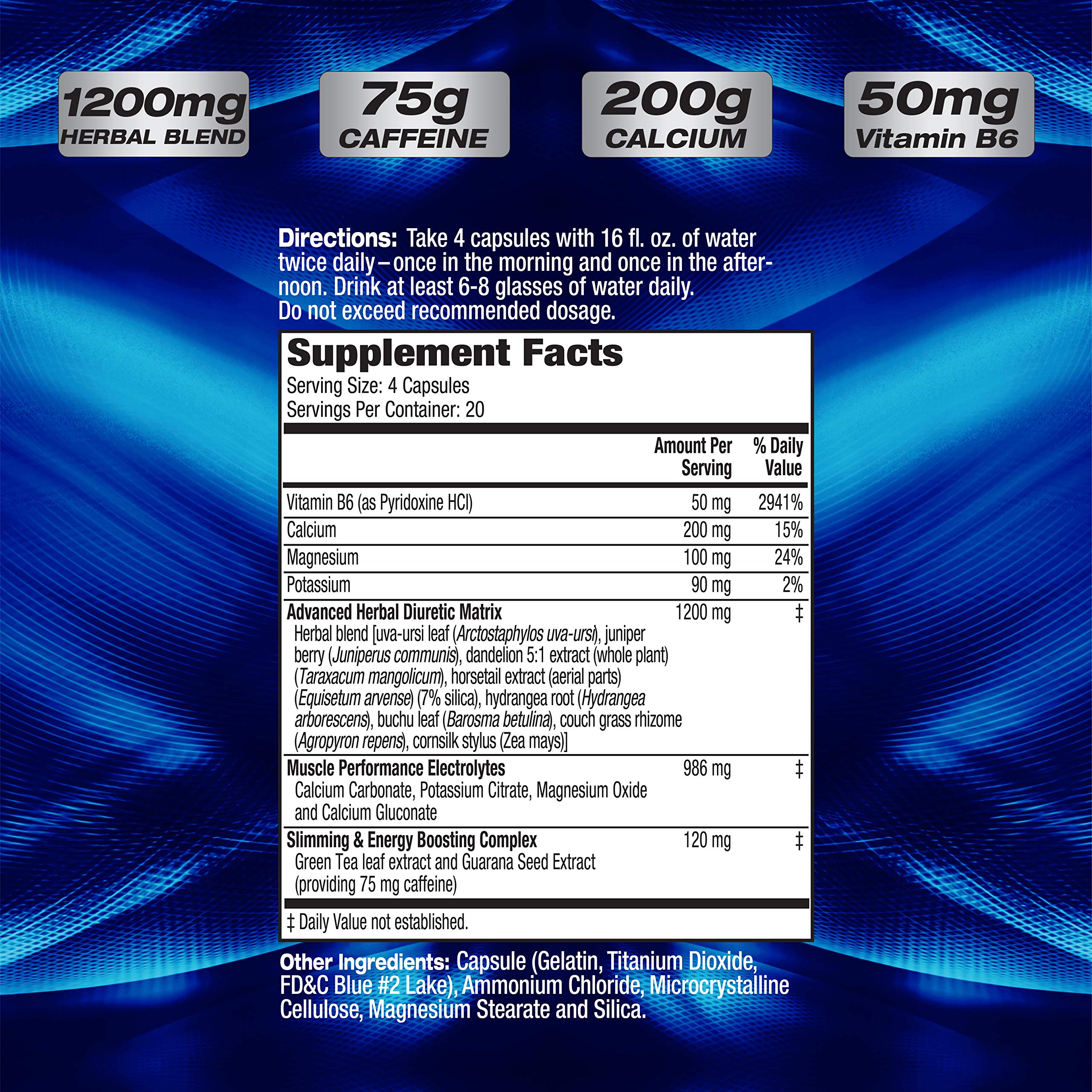 MHP Xpel Maximum Strength Diuretic Water Pills, for Water Retention Relief, Weight loss Support