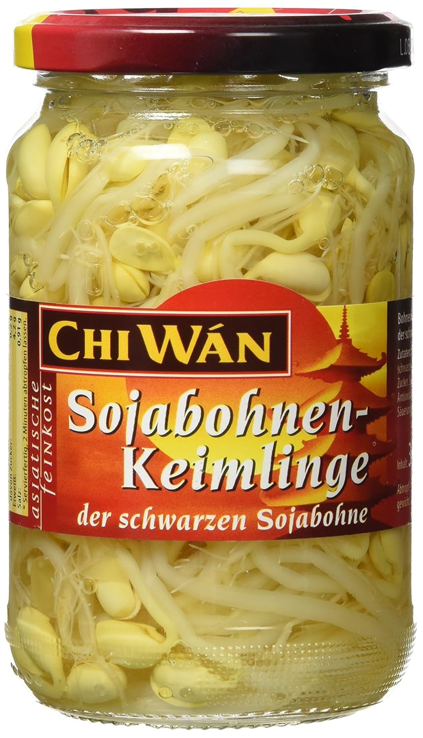 Chi Wán Sojabohnenkeimlinge Glas, 6er Pack (6 x 350 g) Amazon.de Lebensmittel & Getränke