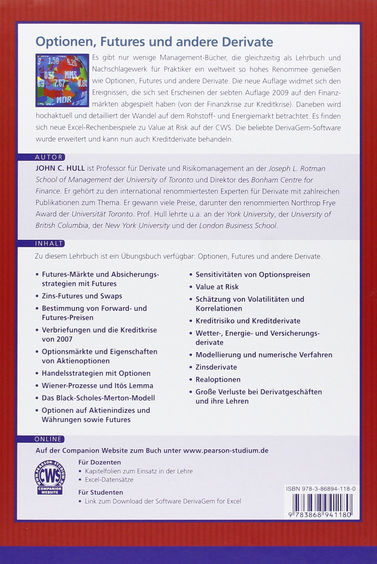 Optionen Futures Und Andere Derivate 8 Aktualisierte Auflage Amazon It Hull John C Libri In Altre Lingue