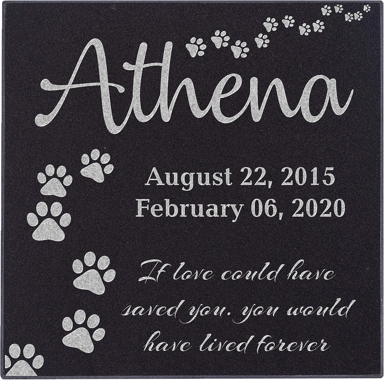 pet memorials garden stones