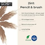 Gosh Eyebrow Pencil 3 Colour GreyBrown Eyebrow Shaping Micro Pencil view 2