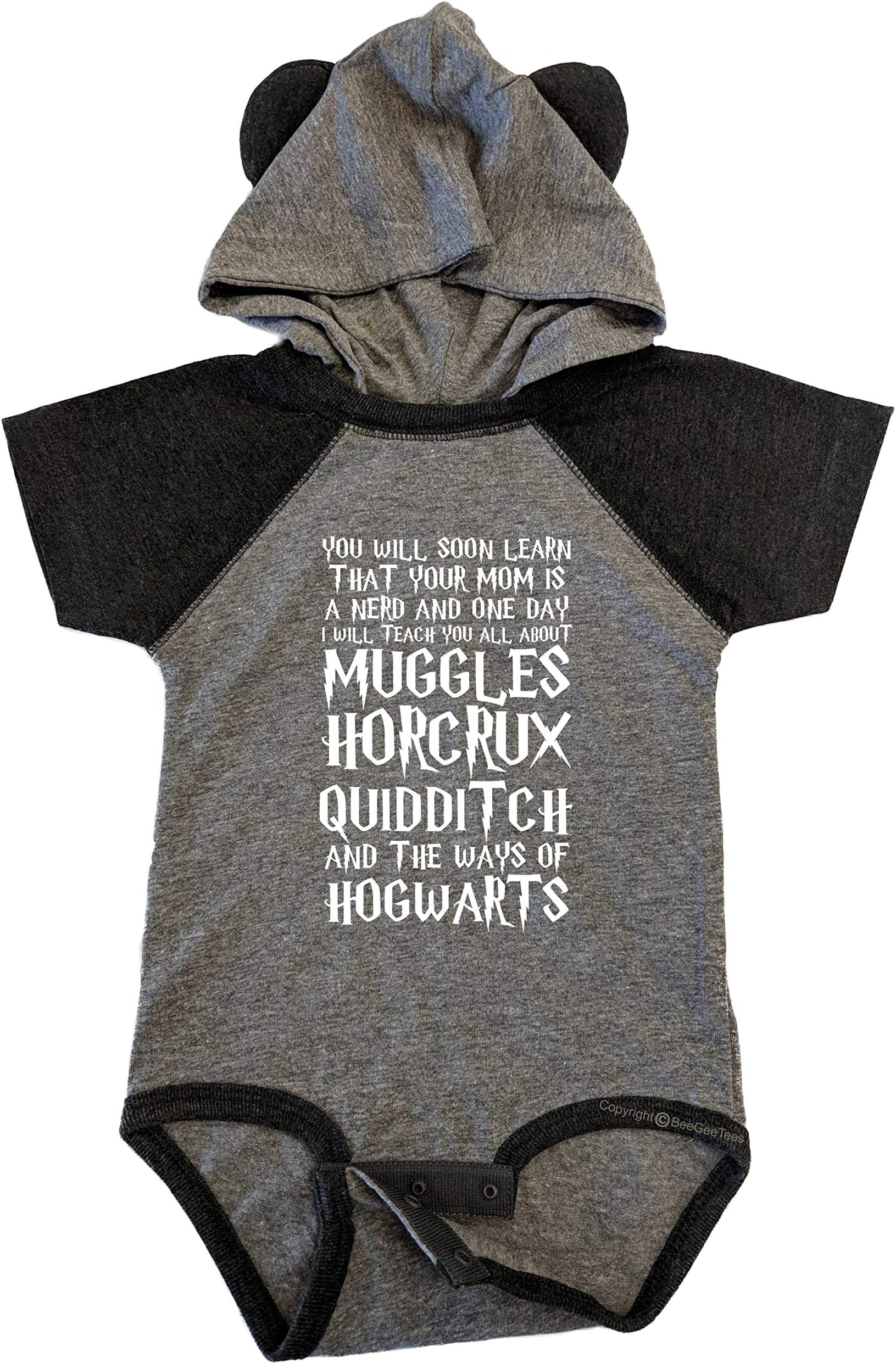 You Will Soon Learn That Your Mom Is A Nerd Funny Wizard Baby Clothes One Piece Baby Romper