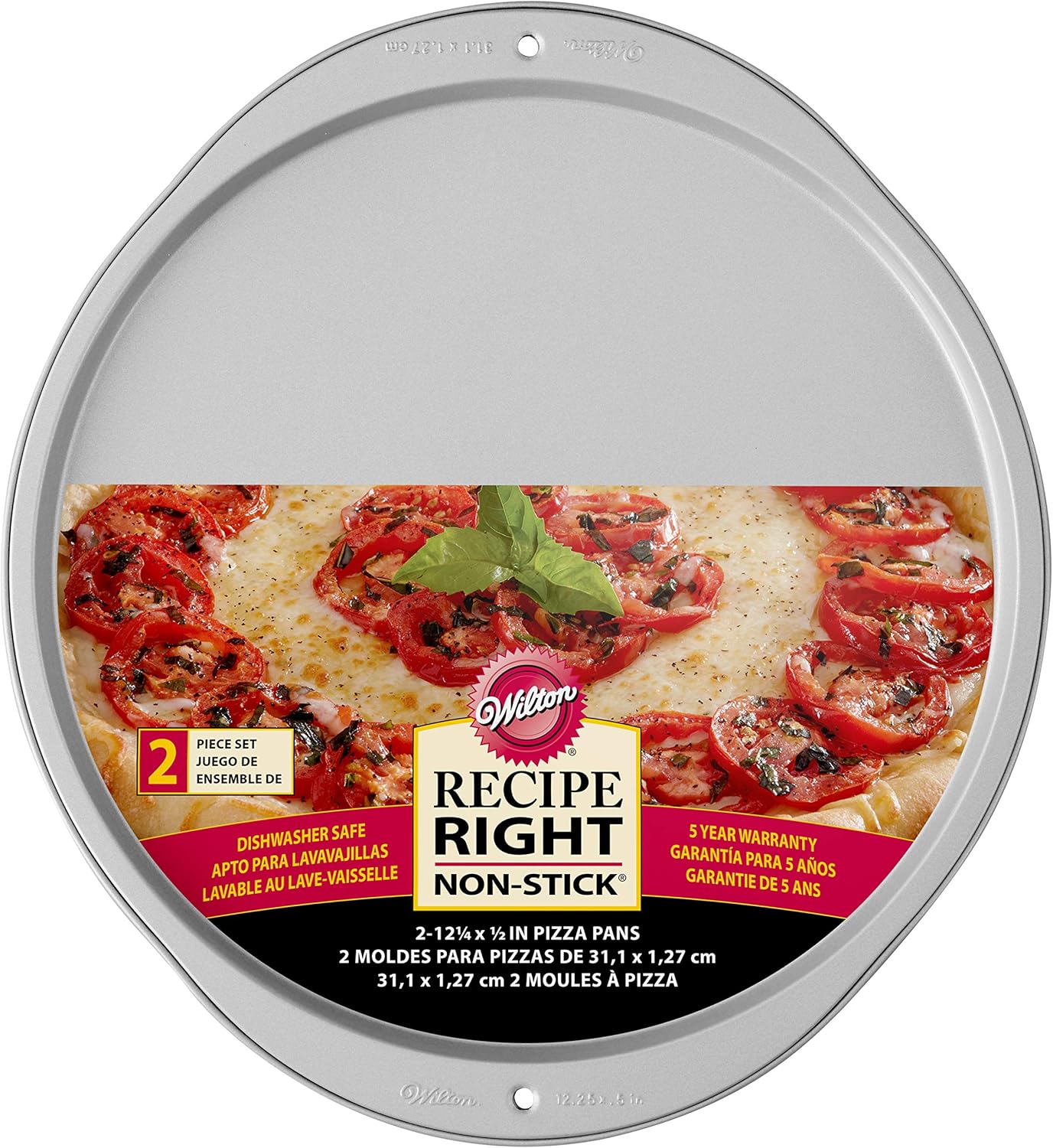 Wilton Recipe Right Pizza Pans, 2-Piece Set: Kitchen & Dining