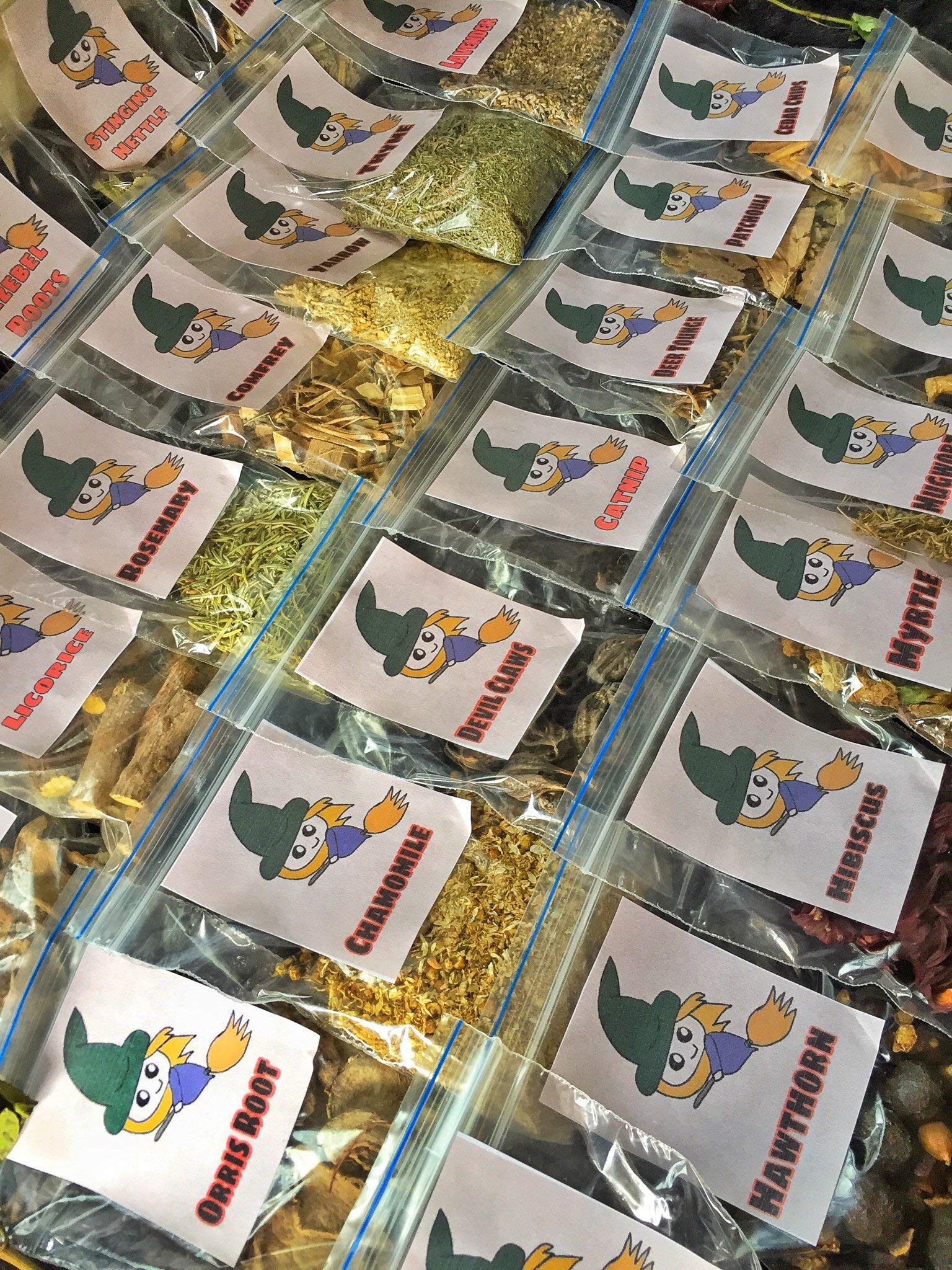 Set of 26 Herbs & Roots Starter Kit | Wicca Herbs | Witchcraft Herbs & Roots | Voodoo