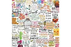 YODEENI 200PCS Inspirational Stickers for Water Bottles, Motivational Stickers for Adults, Teens, Teachers, Vinyl Waterproof Laptop Sticker for Hydroflasks Journaling Scrapbooking Vision Board Supplies