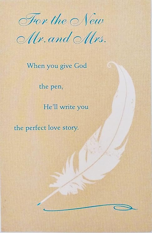 Amazon Com Happy Wedding Day And Ever After Give God The Pen