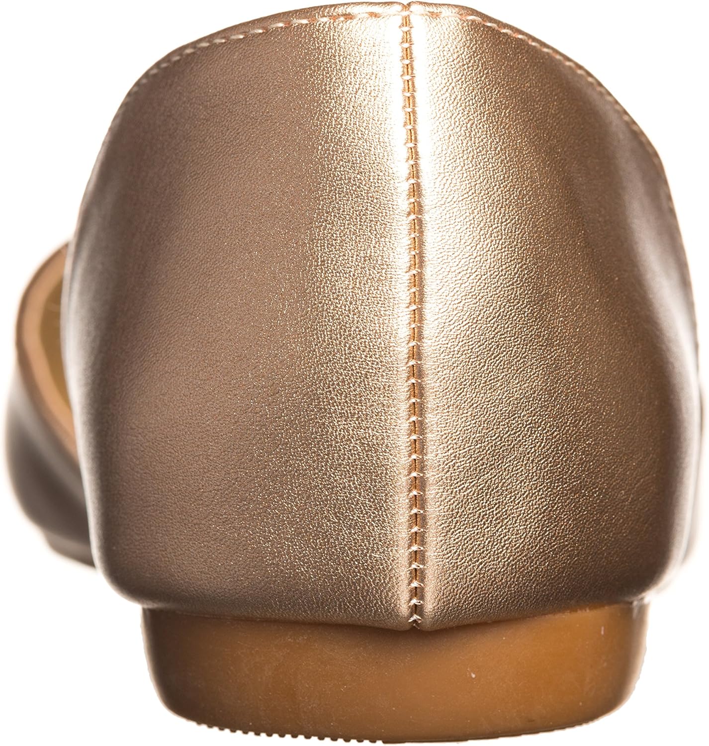 open side leather flats