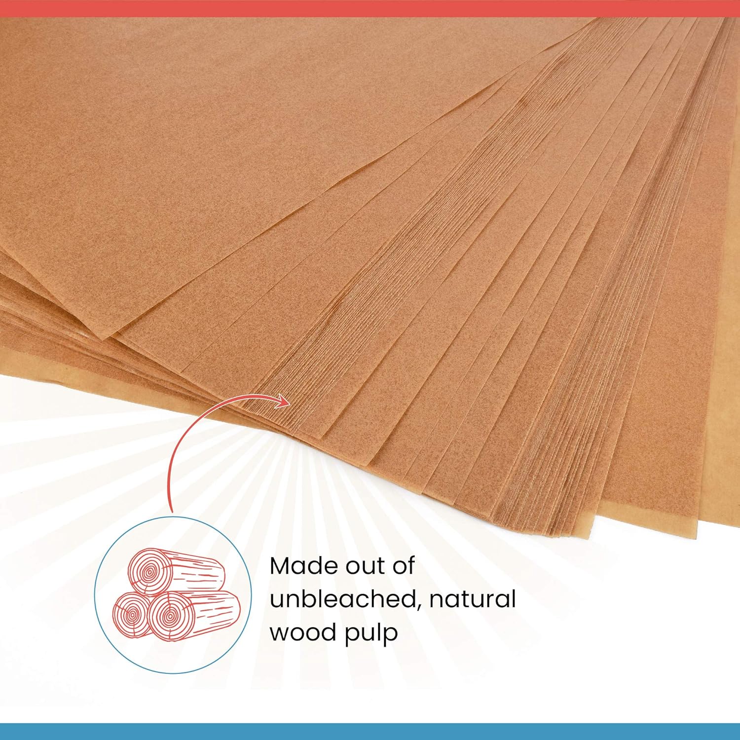 Parchment Paper Baking Sheets by Baker's Signature | Precut Non-Stick & Unbleached - Will Not Curl or Burn - Non-Toxic & Comes in Convenient Packaging - 12x16 Inch Pack of 120: Kitchen & Dining