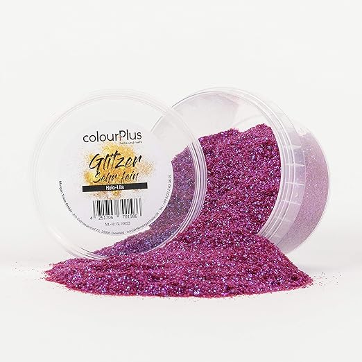 Colourplus Glitzer Sehr Fein Holo Lila Glitter Zusatz Zum Veredeln Von Wandfarben Auf Wasserbasis Oder Zum Basteln Made In Germany Amazon De Baumarkt