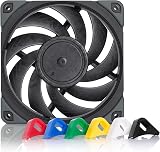 Noctua NF-A12x25 PWM chromax.black.swap 120mm Quiet Fan 4-Pin view 1
