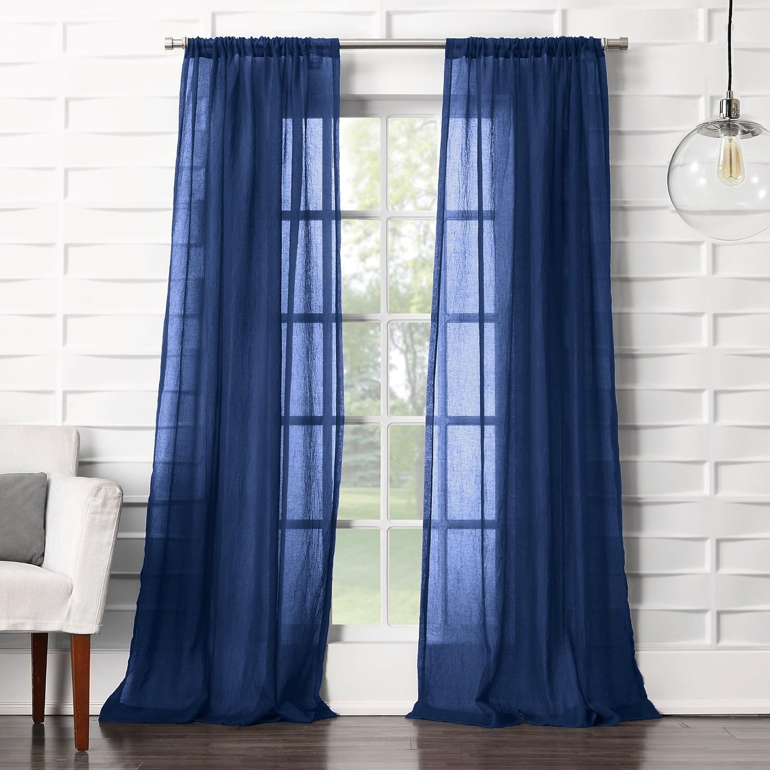 Best indigo curtains for living room
