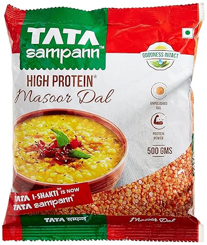 Tata Sampann Masoor Dal Split, 500g