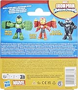Marvel Iron Man and His Awesome Friends Iron Hulk Action Figure Toy 3in Green view 6