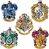 Harry Potter Hogwarts House Crests 5ct Vinyl Decals – Gryffindor, Slytherin, Ravenclaw, Hufflepuff Designs for Laptop, Water Bottle, Scrapbooking, Tablet, Indoor & Outdoor