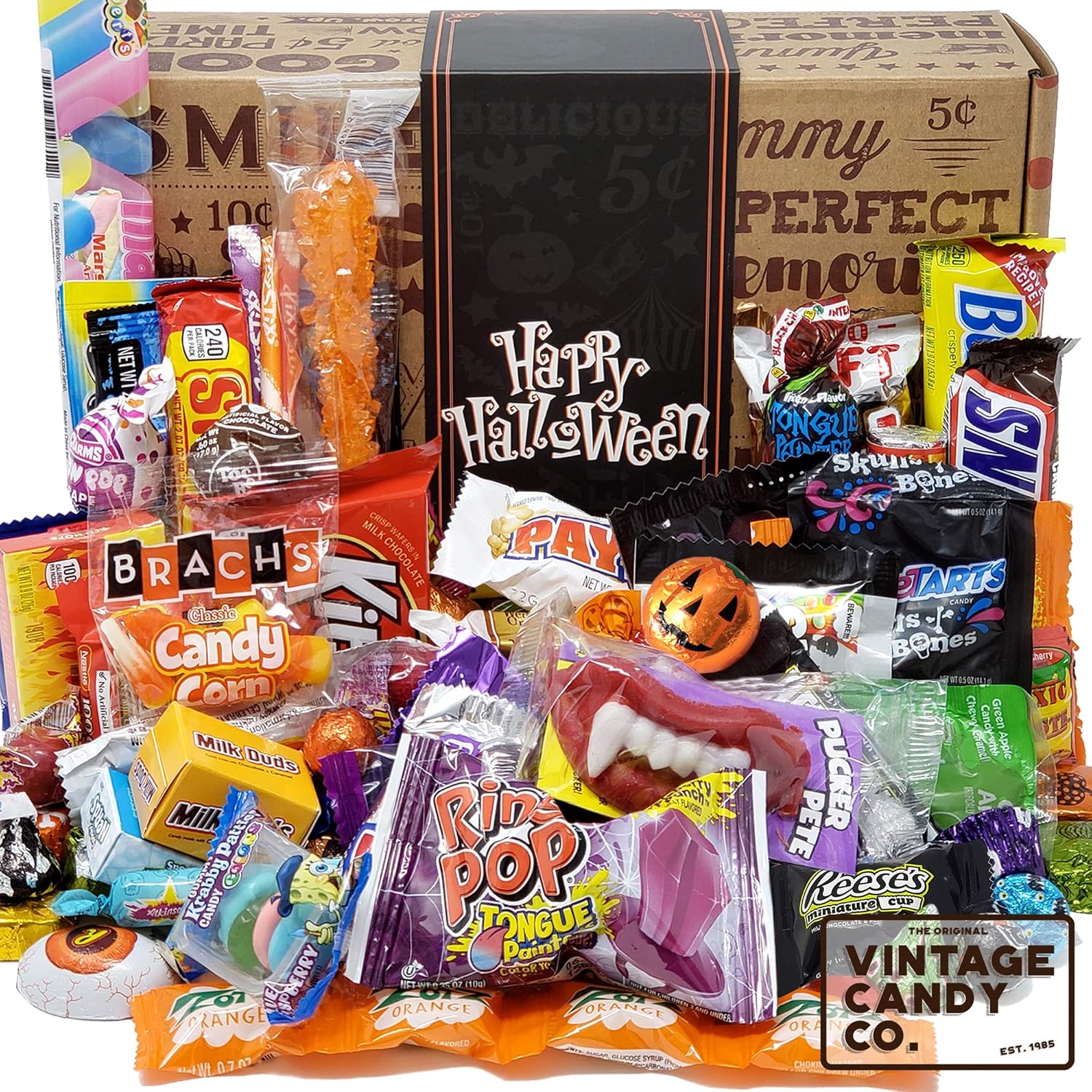 HALLOWEEN CANDY CARE PACKAGE LOADED GIFT ASSORTMENT Filled With Milk Chocolate Skulls, Eyeballs, Pumpkins, Seasonal Foil Candies, Candy Corn + More! PERFECT For Girls Boys Kids College Students Adults : Grocery & Gourmet Food