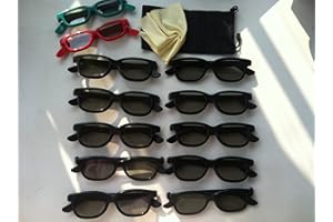 New Replaced 10 Pair adult +2 Pair kids Sealed RealD Circular Polarized Passive 3D Glasses fit for Vizio, Toshiba, LG, Philips and JVC - (10 Pairs adult +2 Pair Kids 3D Glass)