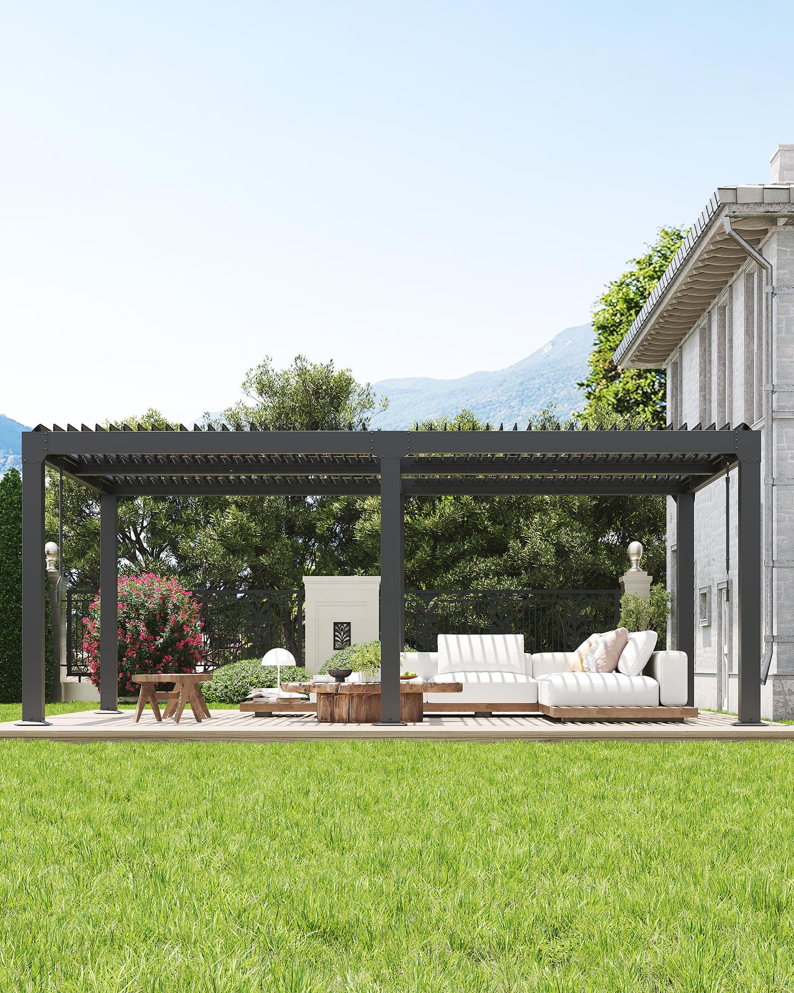 Photo 1 of **************FOR PARTS ONLY- THIS IS ONLY 1 BOX WITH ASSEMBLY COMPONENTS, MISSING ALL OTHER BOXES**************
GarveeLife Louvered Pergola 12 ft x 20 ft, Outdoor Pergola with Adjustable Louvered Roof, Reinforced Aluminum Frame, Integrated Drainage Syste
