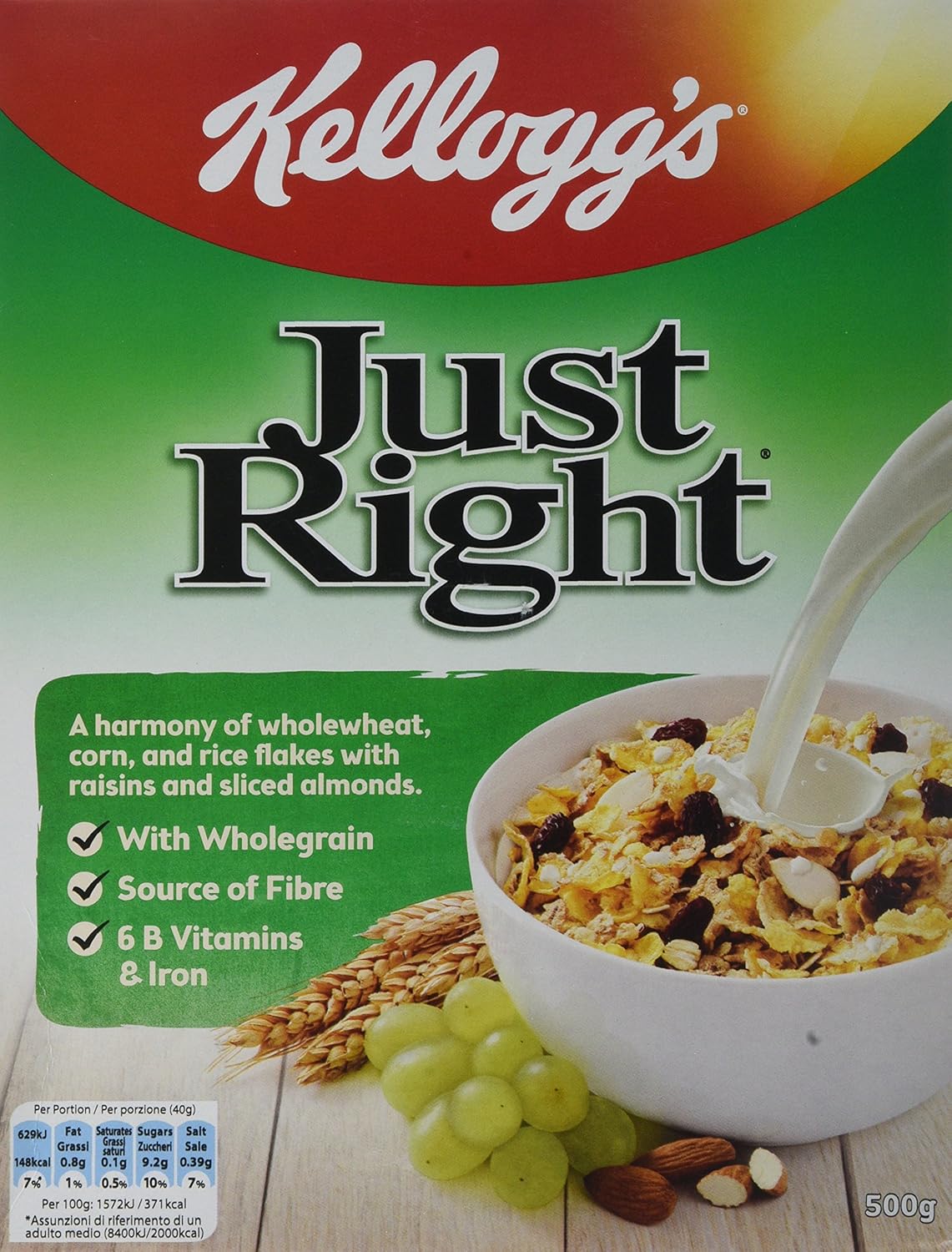 Kellogg's Just Right Cereal, 500g Amazon.co.uk Grocery
