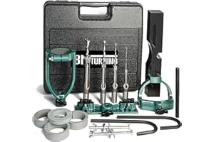 BMTURNING Mortising Machine, Tenon Tools Mortising Attachment for Drill Press and Woodworking Mortise, Bench Drill Locator Set for Mortiser Circles/Square Hole Chisel Drilling Machine Mortise Machine.