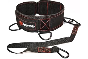 IRON BULL STRENGTH Advanced Dip Belt - Dip Pullup Squat Multifunction Versatile Weight Lifting Belt - Weighted Weightlifting Dipping Belt