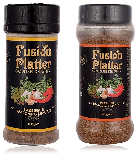 Fusion PlatterPeri Peri Seasoning (Smoky) and Barbeque Seasoning (Smoky) (Combo of 2)